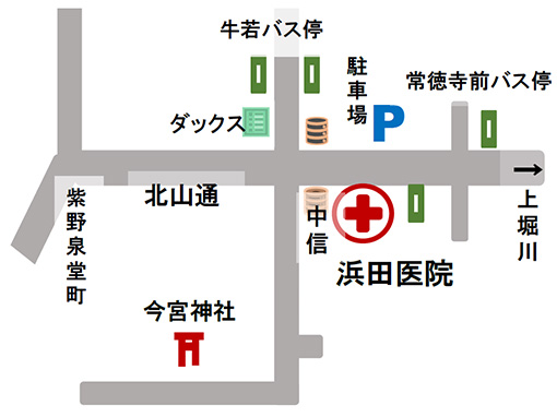 浜田医院周辺地図