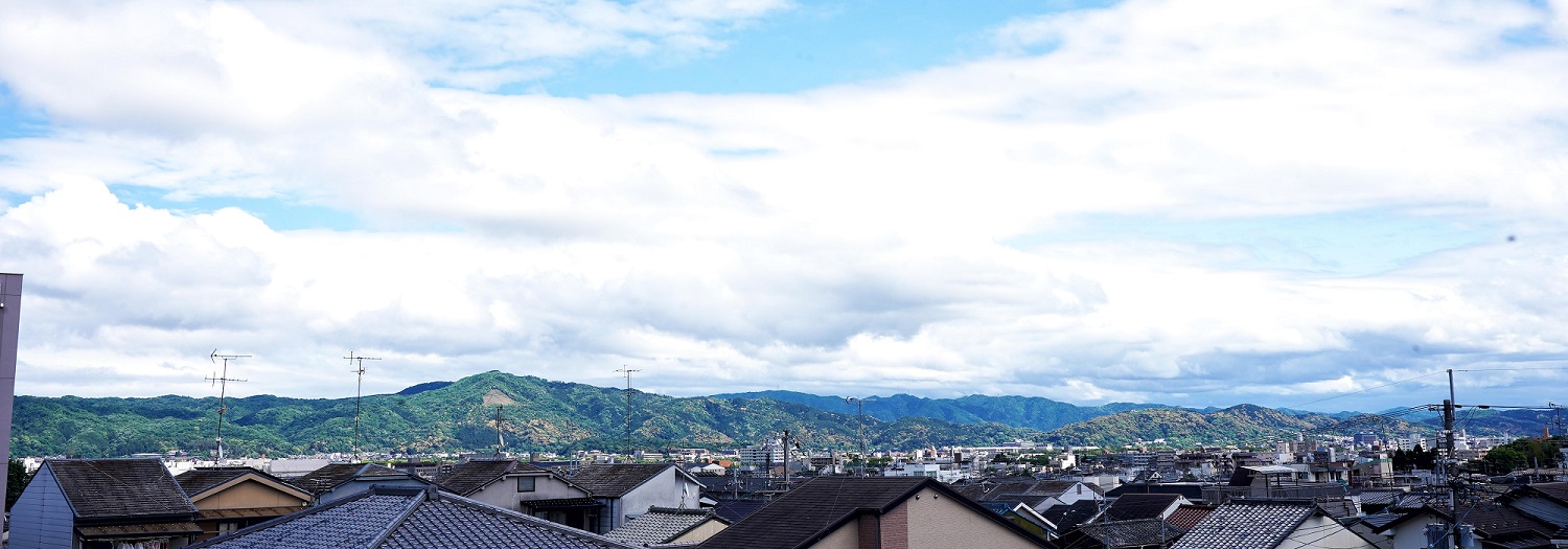 医院屋上から